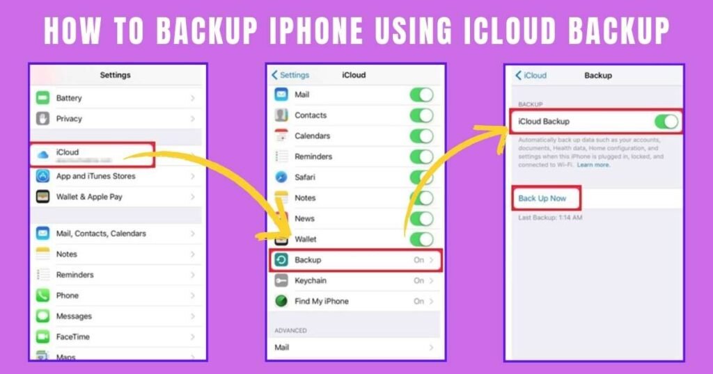 How to backup iPhone using iCloud Backup