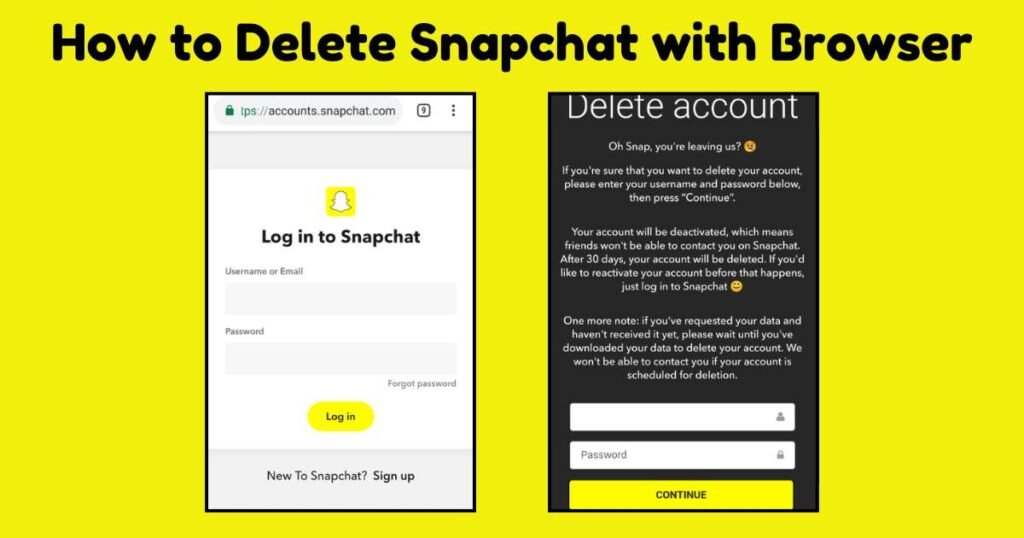 How to Delete Snapchat with Browser